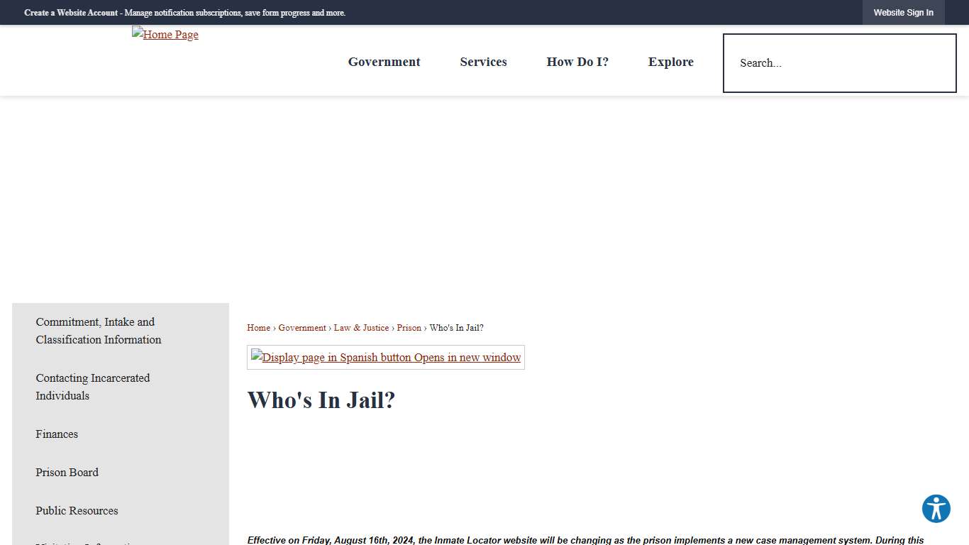 Who's In Jail? | Lancaster County, PA - Official Website